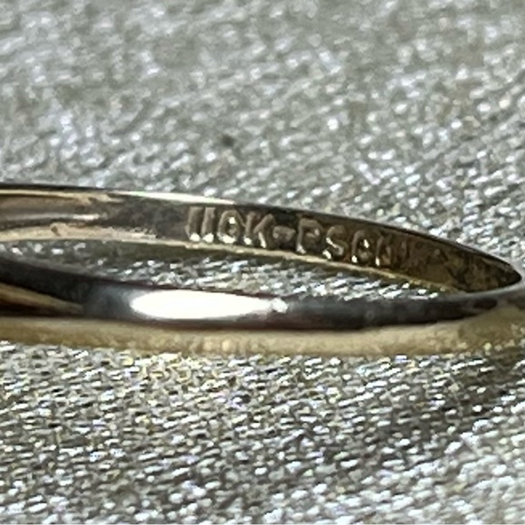 Vintage 10k Yellow Gold Rosecut Moonstone Ring - Picture 6 of 6